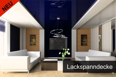 Lackspanndecke - dekorative moderne Raumgestaltung